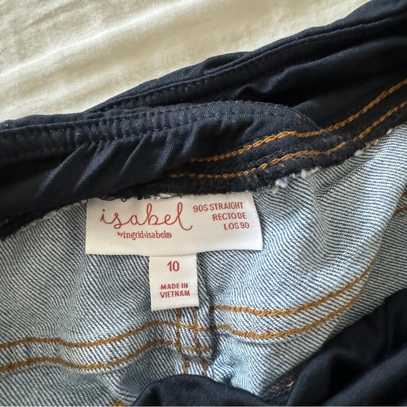 Isabel Maternity Ingrid & Isabel med Wash over belly 90s straight maternity jean - Picture 5 of 8